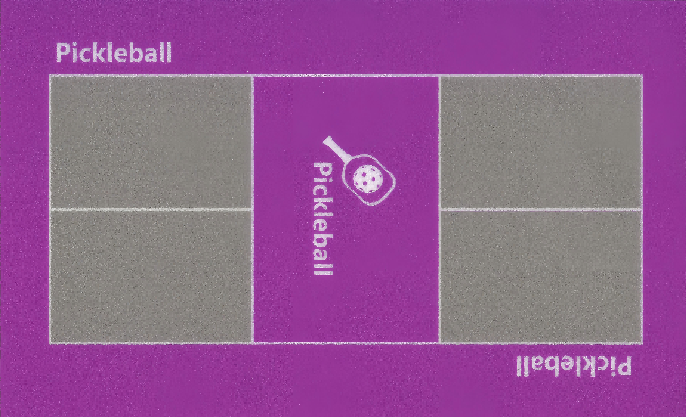 purple grey color of pickleball flooring